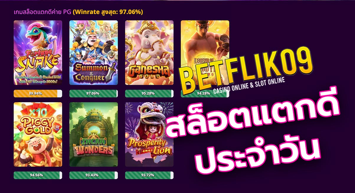 Betflik09 สล็อตแตกดี